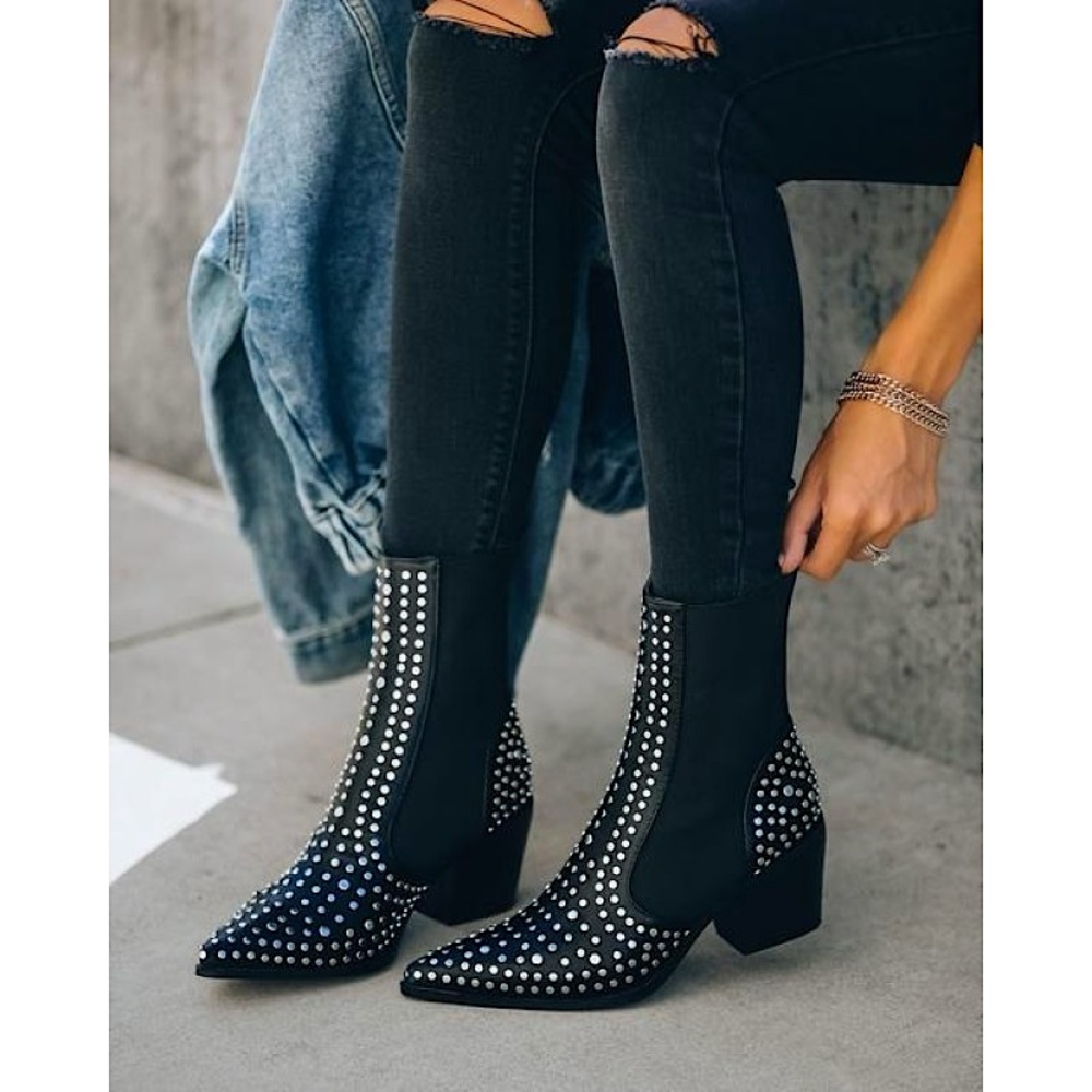 VICI Motorway Studded Heeled Chelsea Boot
